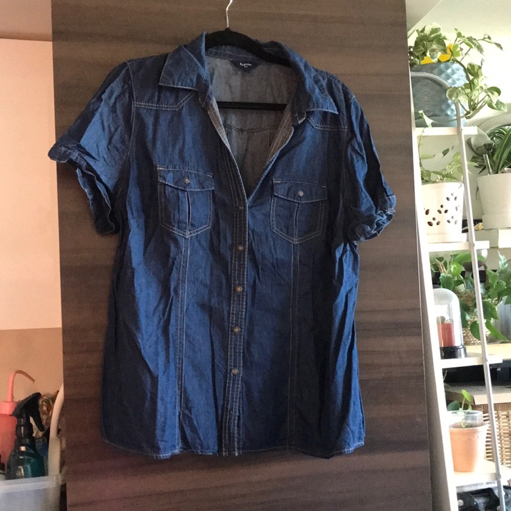 Jean shirtsleeve shirt